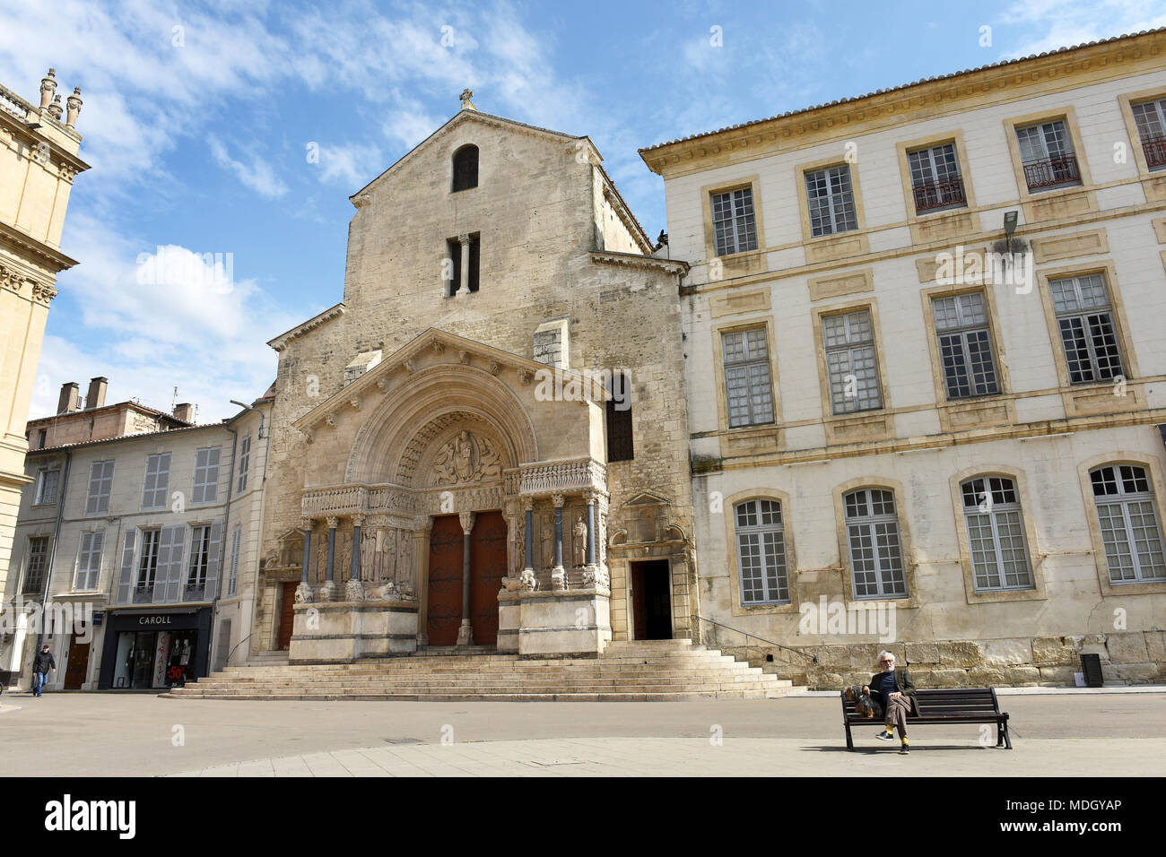 Arles France la CathŽdrale Saint-Trophime d'Arles ou l'église de St Trophime, Arles, France Banque D'Images