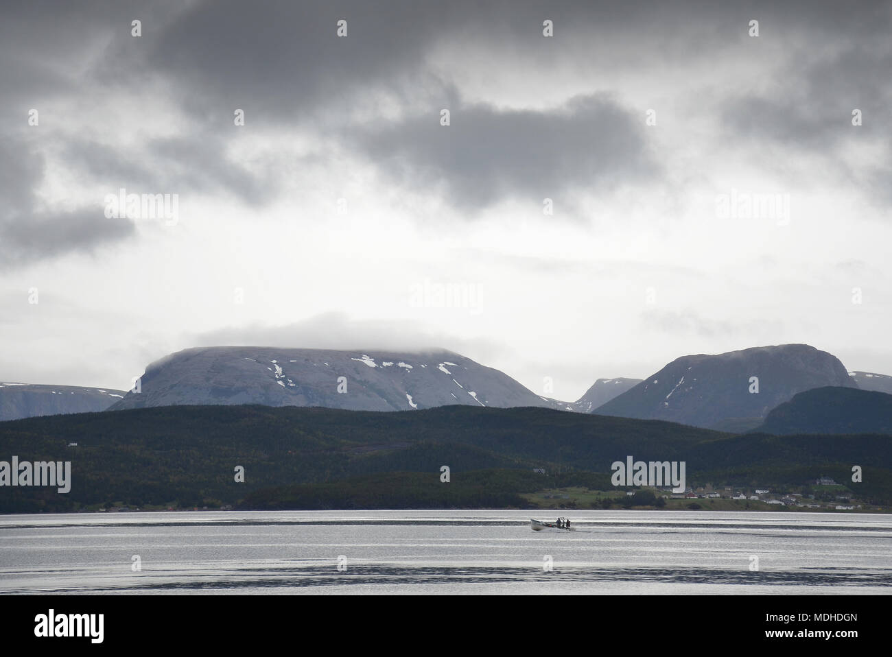 Bonne Bay dans le parc national du Gros-Morne Banque D'Images