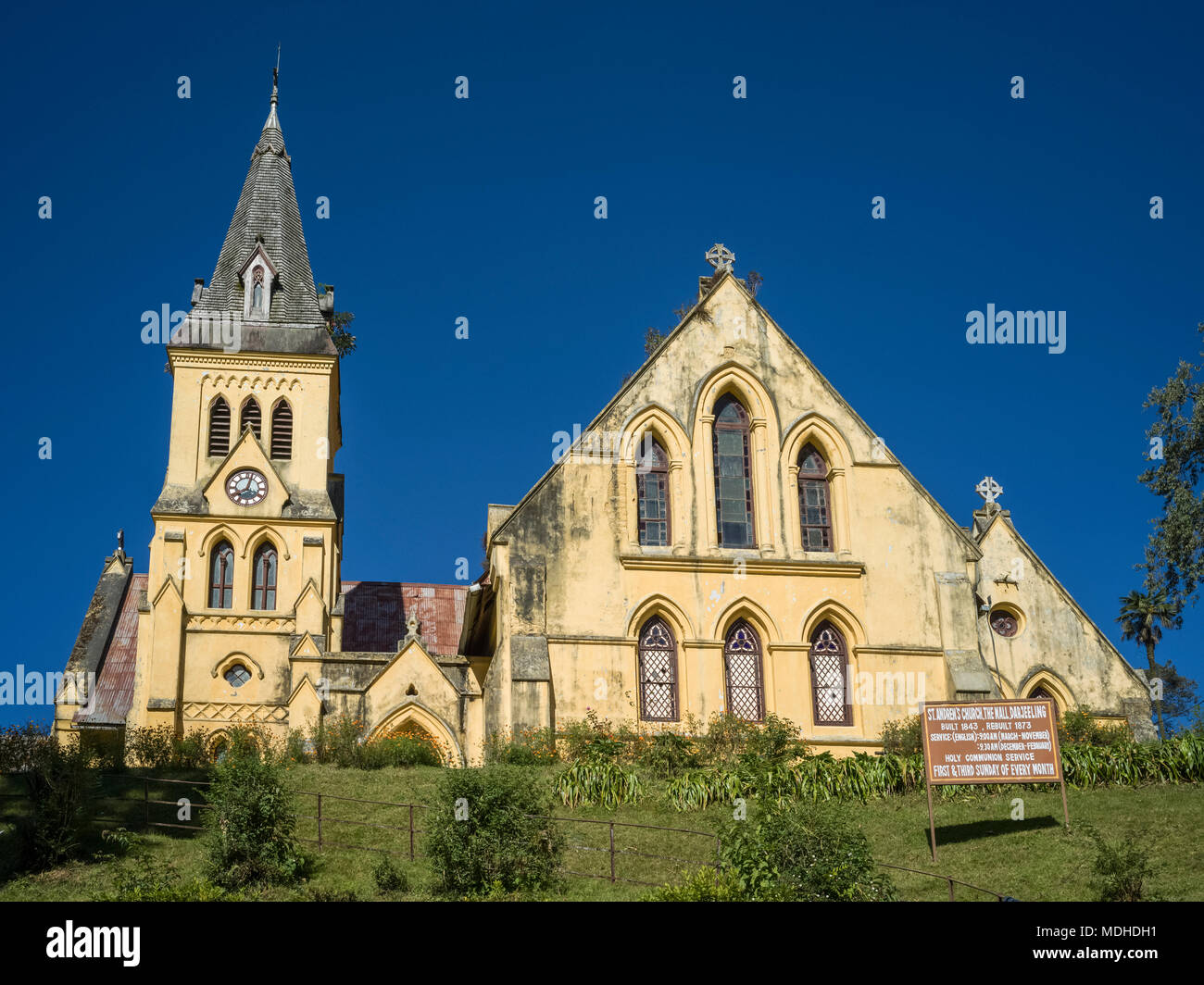 L'église Saint Andrews, Darjeeling, West Bengal, India Banque D'Images