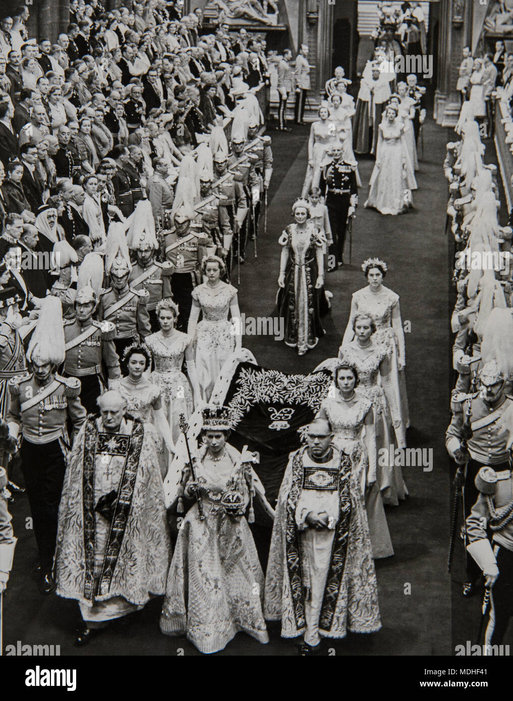 Couronnement de la reine Elizabeth II 1953 Photo Stock - Alamy
