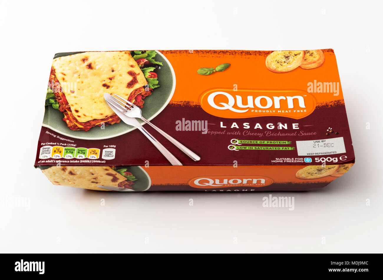 Lasagne de Quorn Banque D'Images