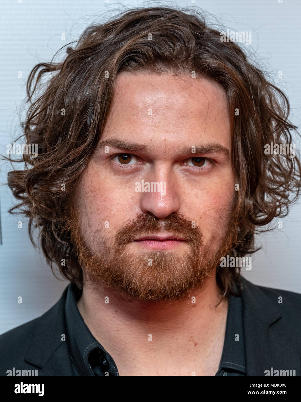 New York, États-Unis, 19 avril 2018. Directeur du Chili Che Sandoval arrive au Tribeca Film Festival 2018 Première mondiale de son film 'Dry Martina' dans la ville de New York. Photo par Enrique Shore​ / Alamy Live News Banque D'Images