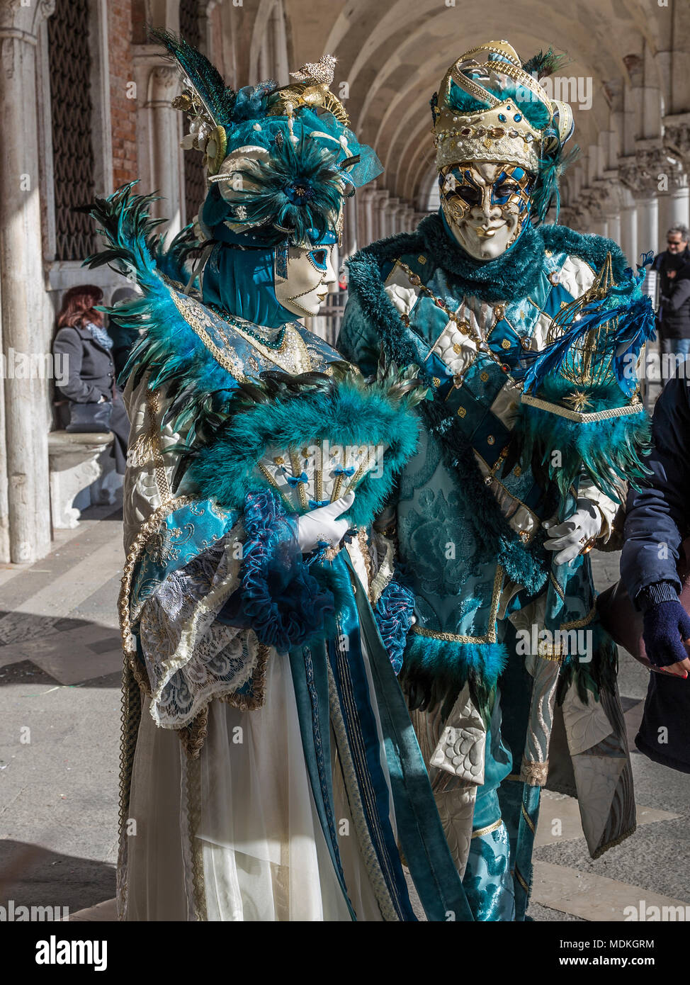 Carnaval de Venise, costumes, masques, bal masqué, Février, Piazza San  Marco, la Place St Marc Photo Stock - Alamy