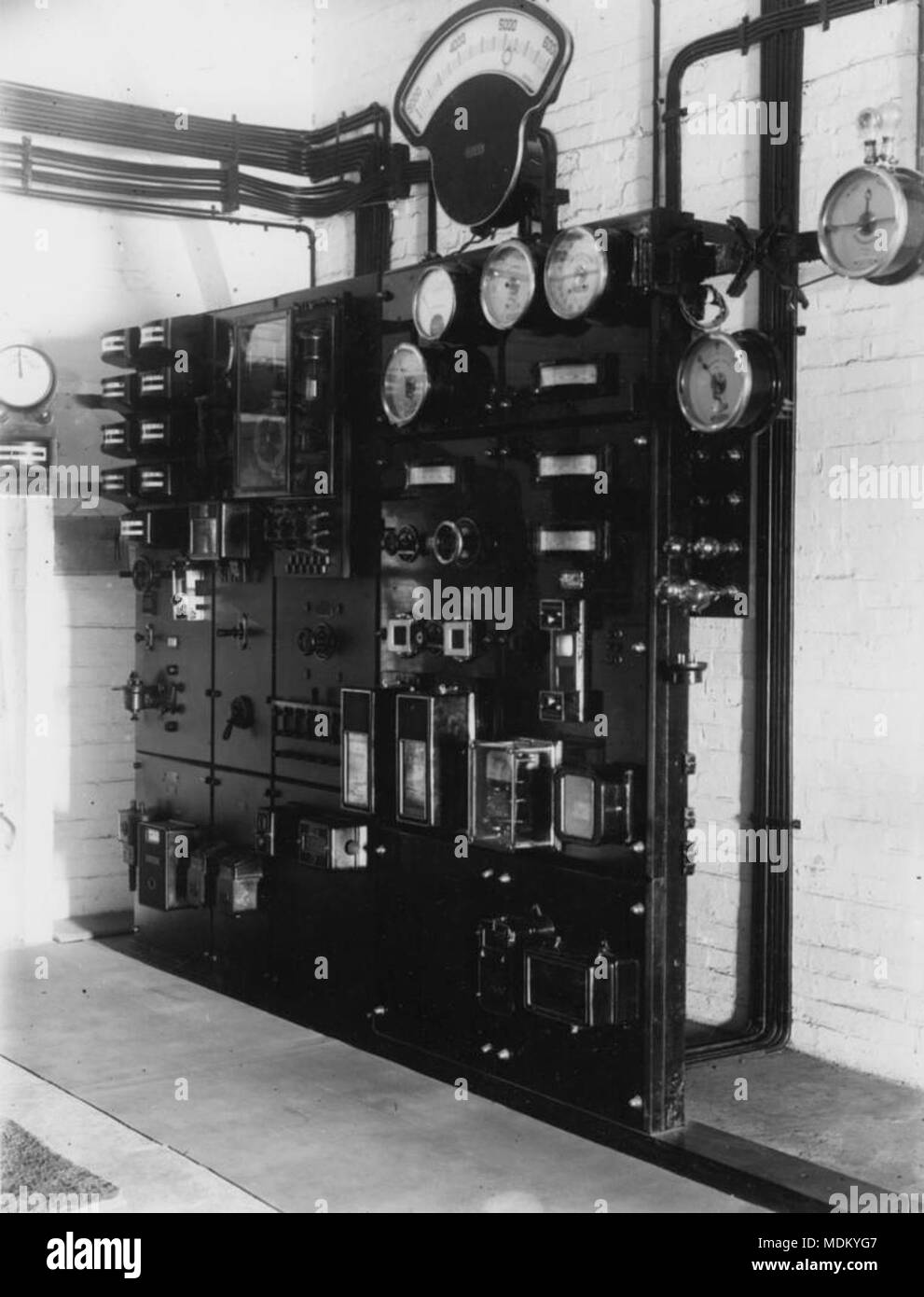 L'équipement électrique de la ville Electric Light Company, Brisbane, ca Banque D'Images