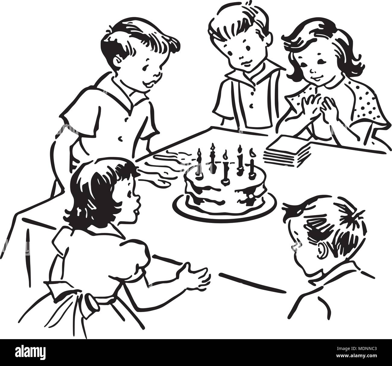 Fete D Anniversaire Pour Enfants Banque D Images Vectorielles Alamy