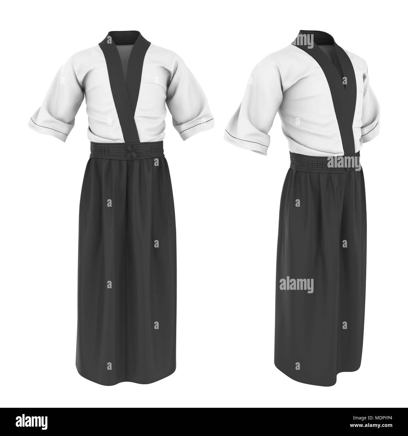 Yukata Kimono hommes isolé Banque D'Images