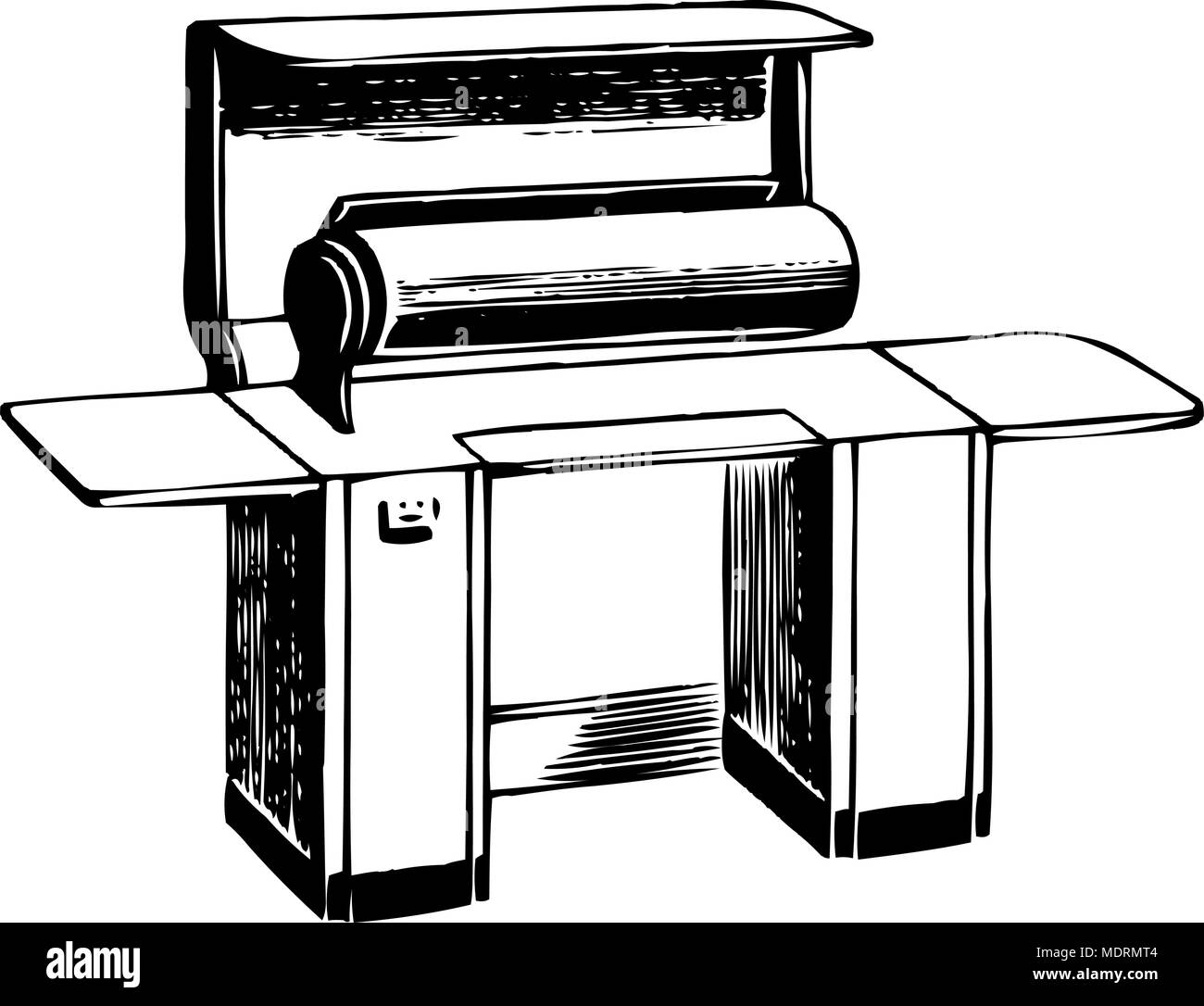 Appuyez sur vêtements - Retro Clipart Illustration Illustration de Vecteur