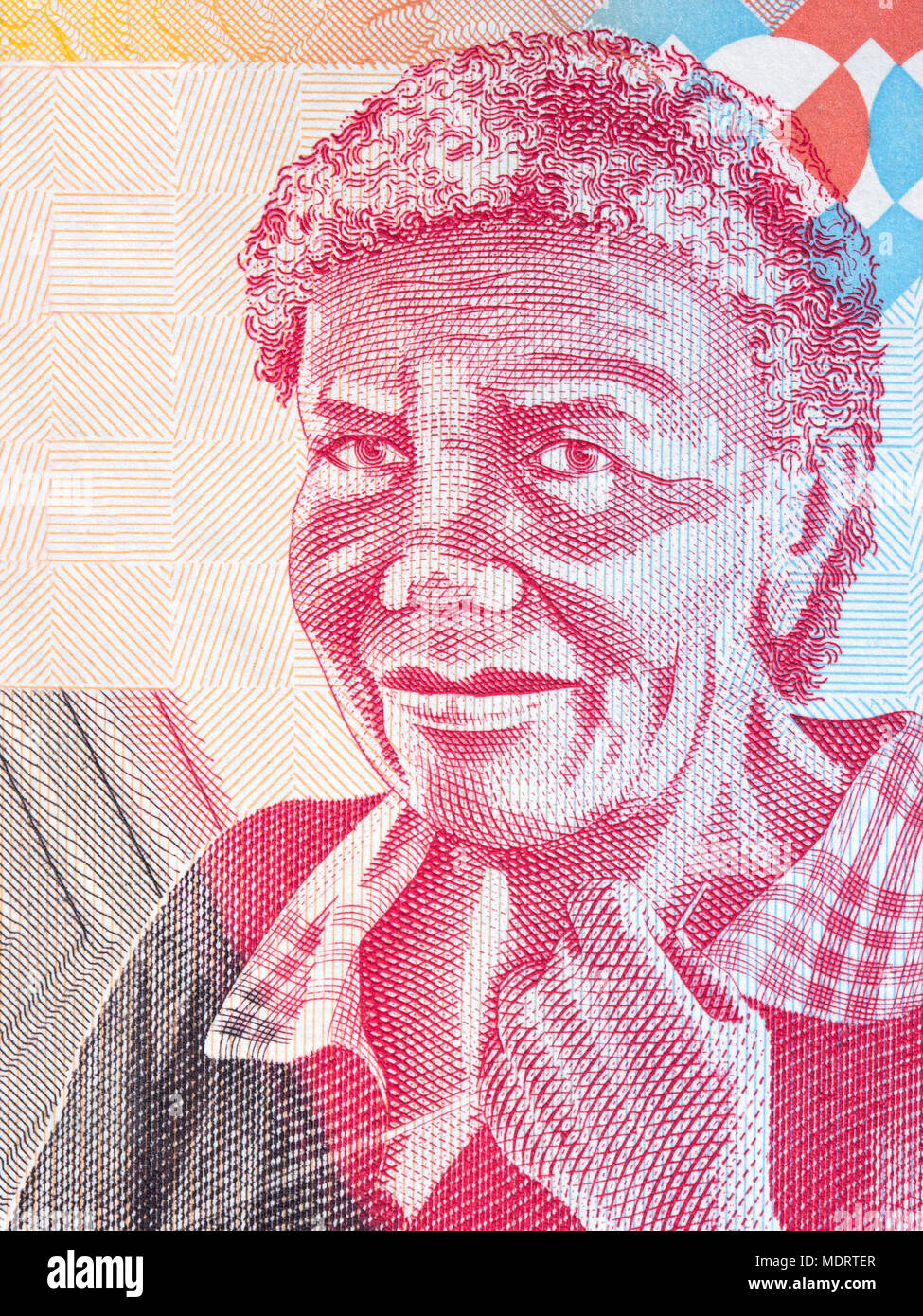 Portrait de vieille femme argent malgache Banque D'Images