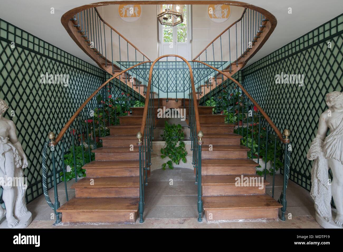 France Chatenay Malabry Maison De Chateaubriand Escaliers La Vallee Aux Loups Photo Stock Alamy