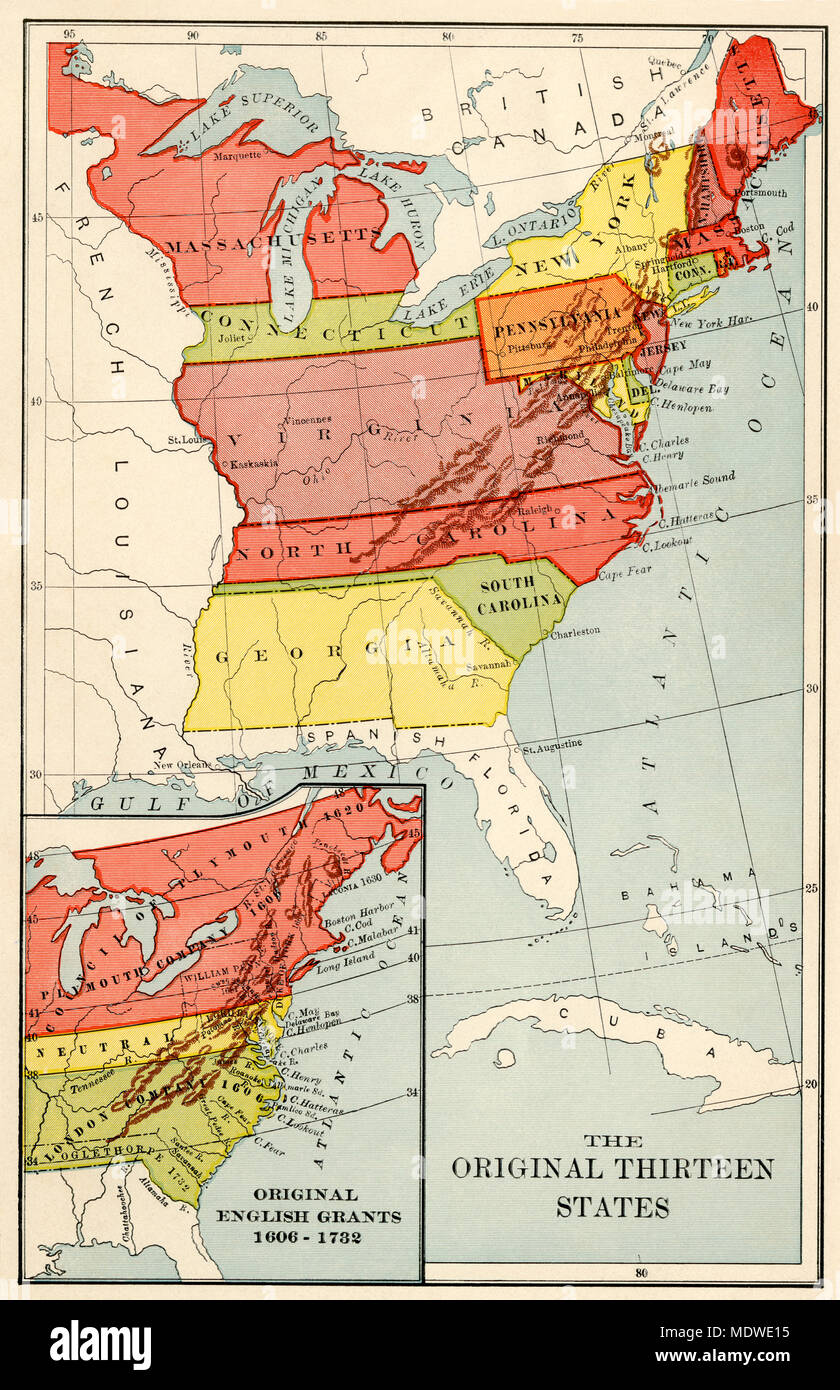 Original 13 colonies Banque de photographies et d'images à haute résolution  - Alamy