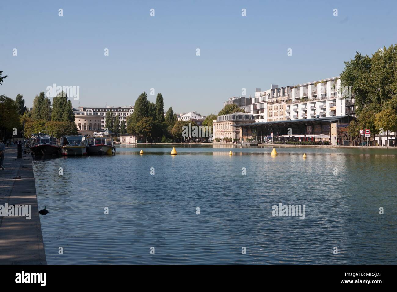 Paris, 19ème arrondissement, bassin de la Villette, Rotunda, architecte Claude Nicolas Ledoux, pavillon d'octroi, ancien porte de Paris, métro Stalingrad Banque D'Images