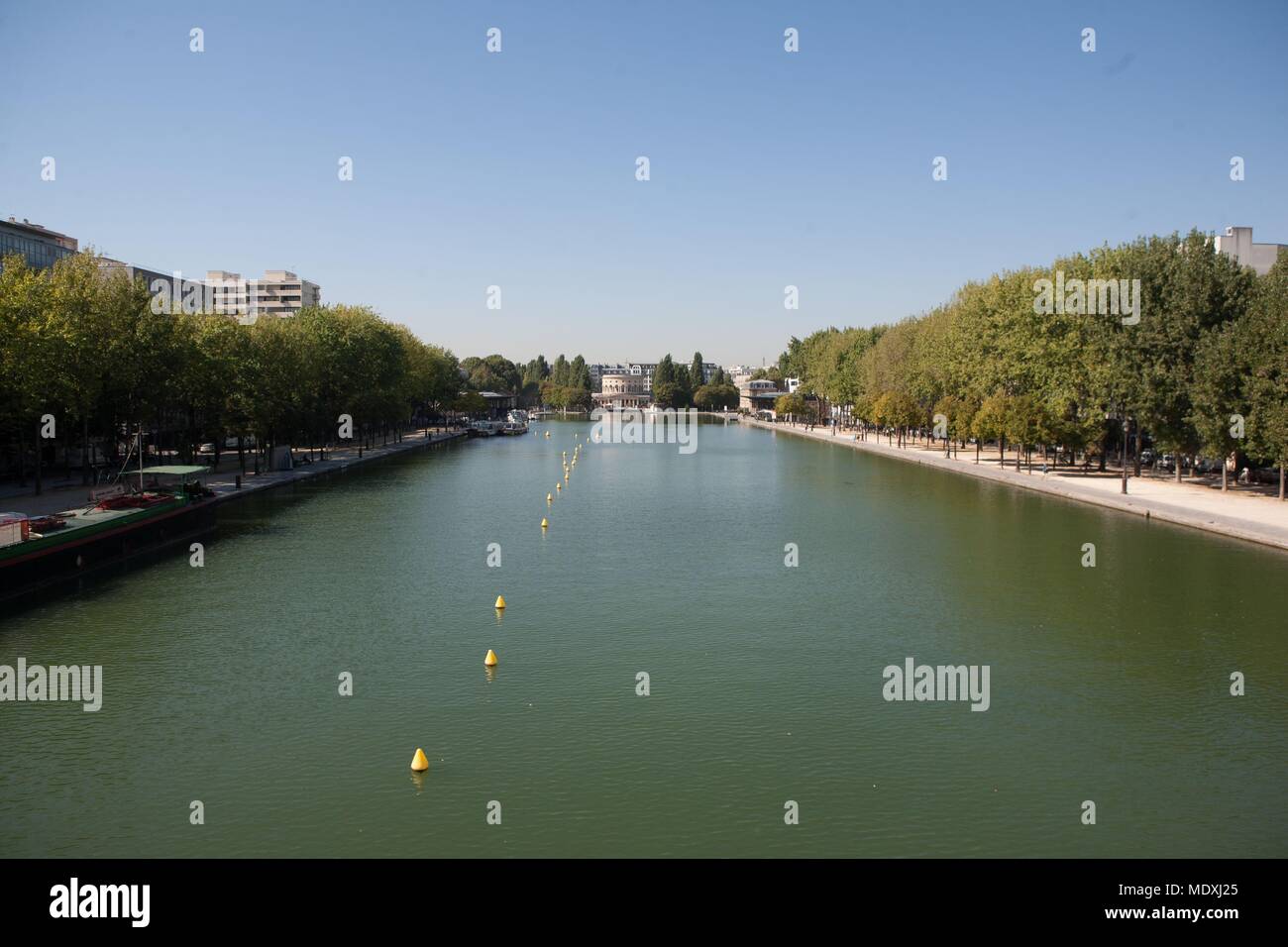 Paris, 19ème arrondissement, bassin de la Villette, Rotunda, architecte Claude Nicolas Ledoux, pavillon d'octroi, ancien porte de Paris, métro Stalingrad Banque D'Images