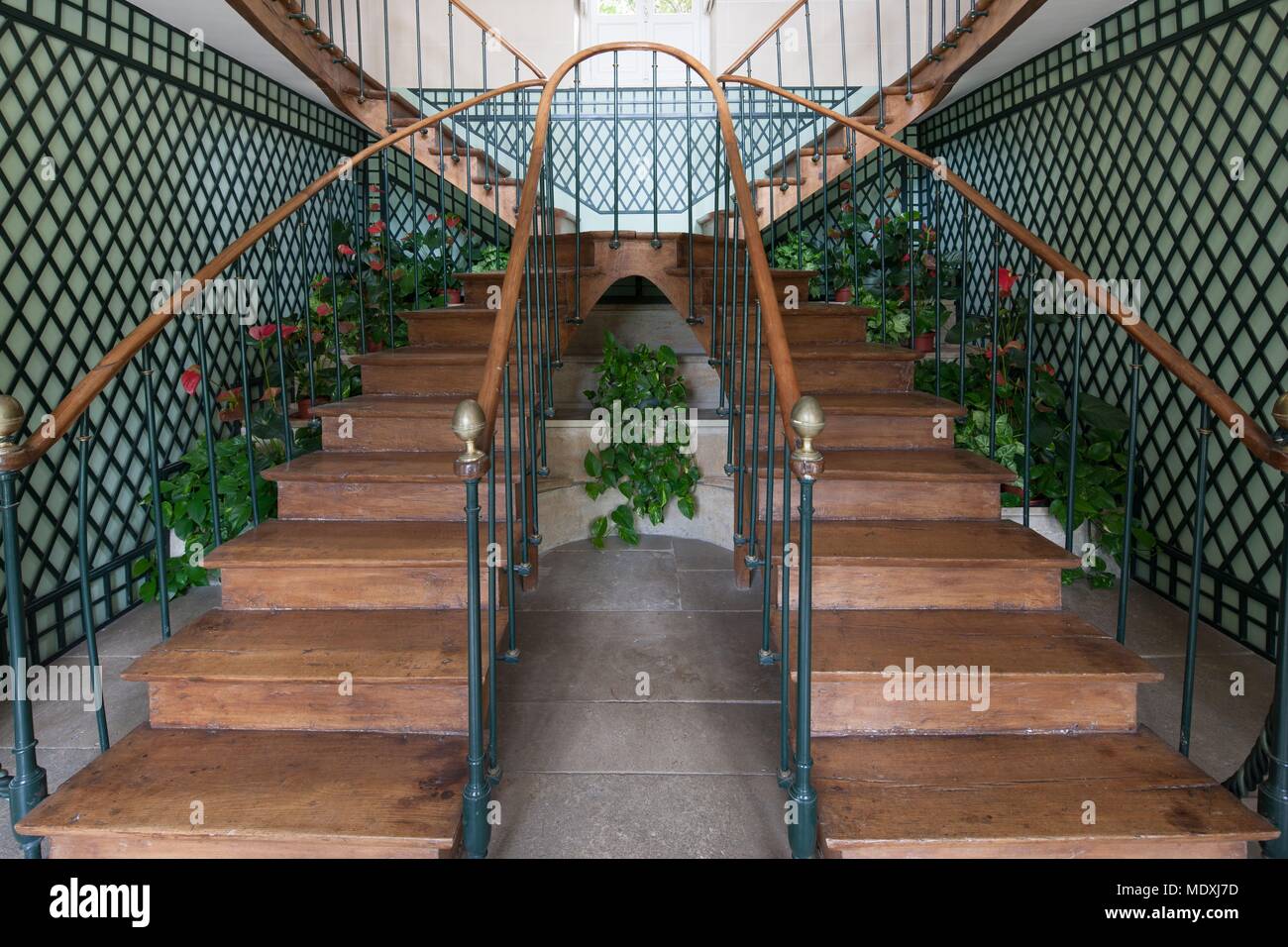 France Chatenay Malabry Maison De Chateaubriand Escaliers La Vallee Aux Loups Photo Stock Alamy