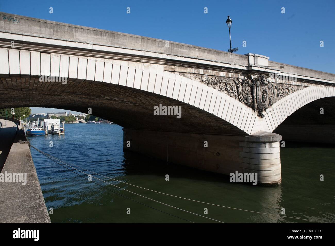 Paris 5ème /12e arrondissement, le pont d'Austerlitz, Banque D'Images