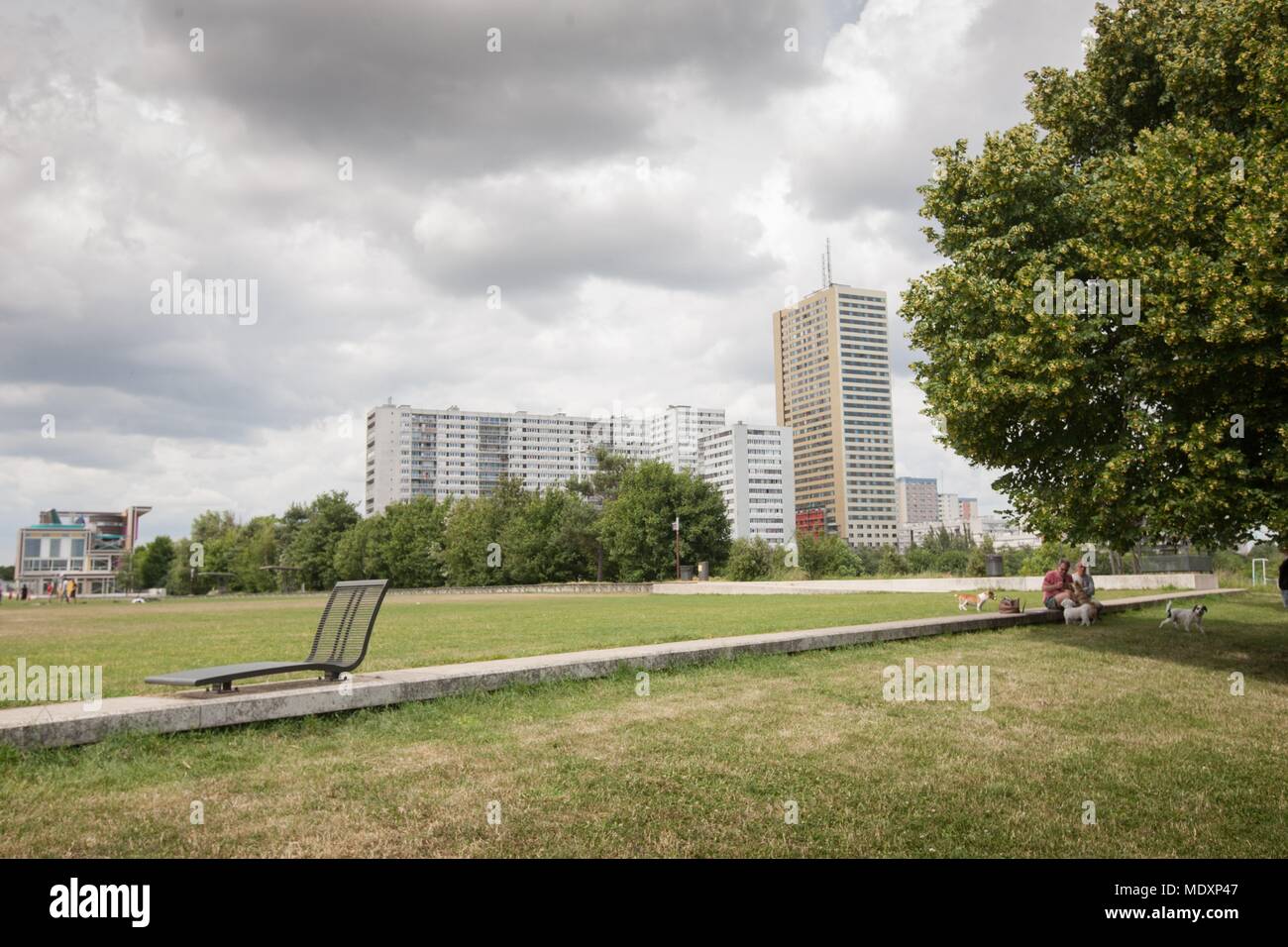 France, Ile de France, Seine Saint Denis, Bagnolet, Parc Départemental Jean Moulin, la Grande Traverse, Banque D'Images