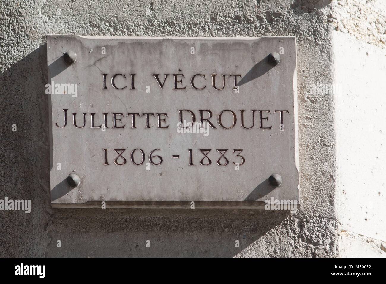 Paris, 12 rue saint anastase, bâtiment où le coquelicot a vécu et reçu, Victor Hugo Banque D'Images