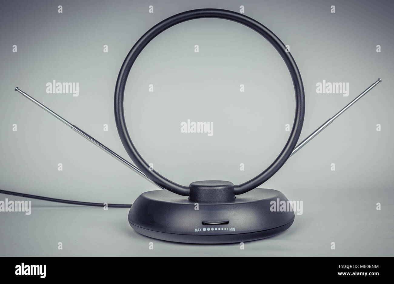 Antennes de télévision de Gray Banque D'Images