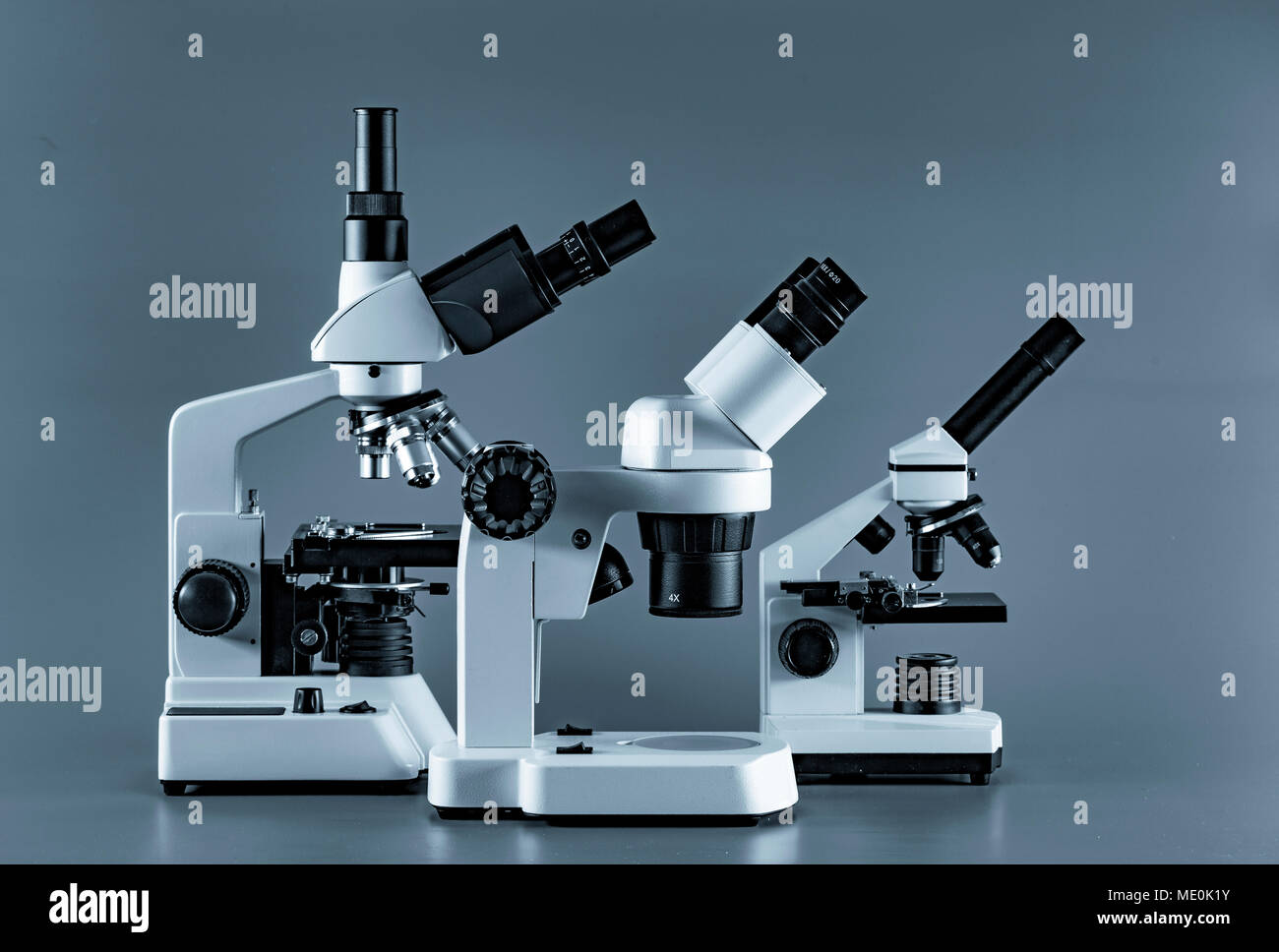 Microscopes optiques. Banque D'Images