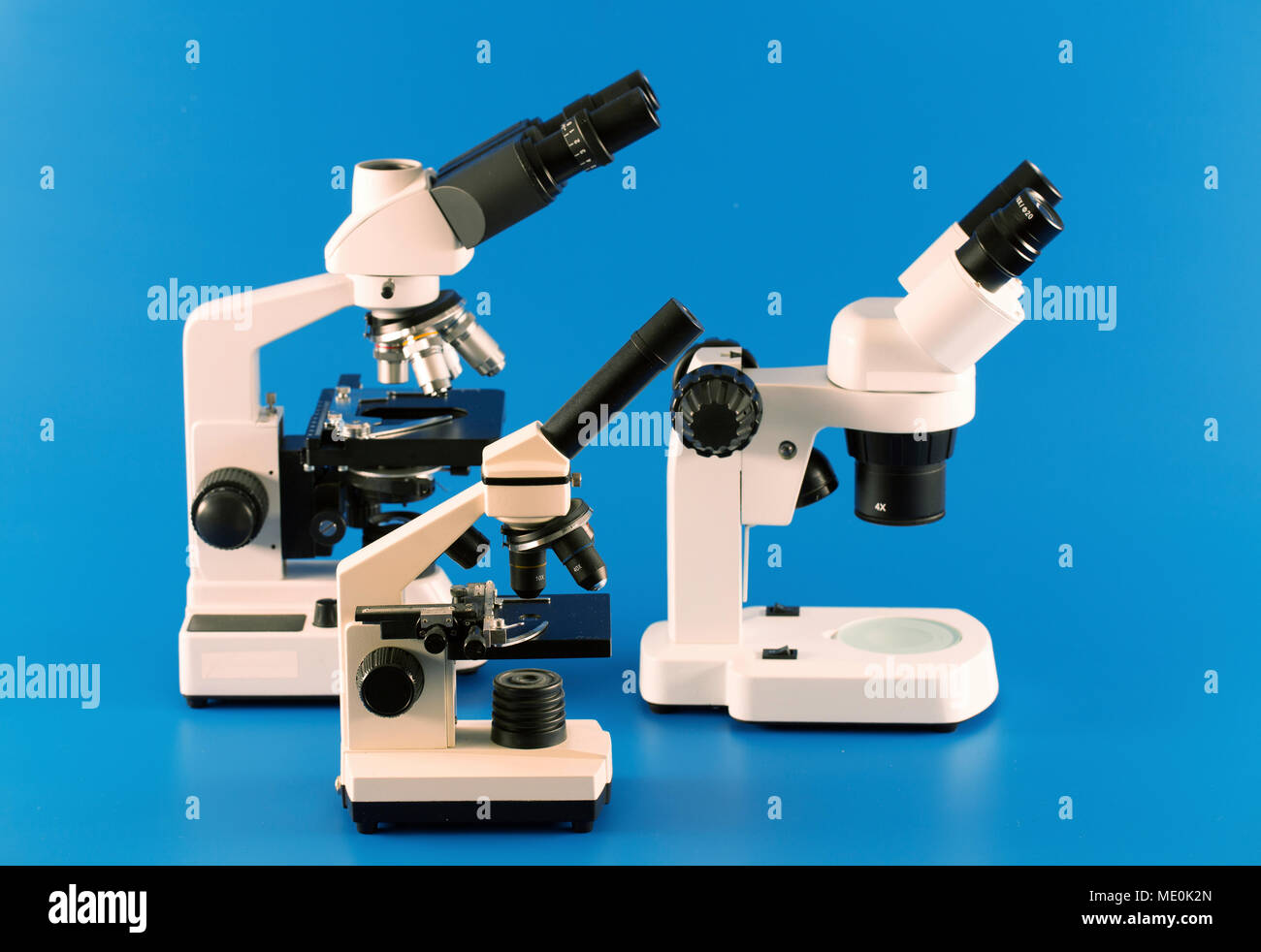 Microscopes optiques. Banque D'Images