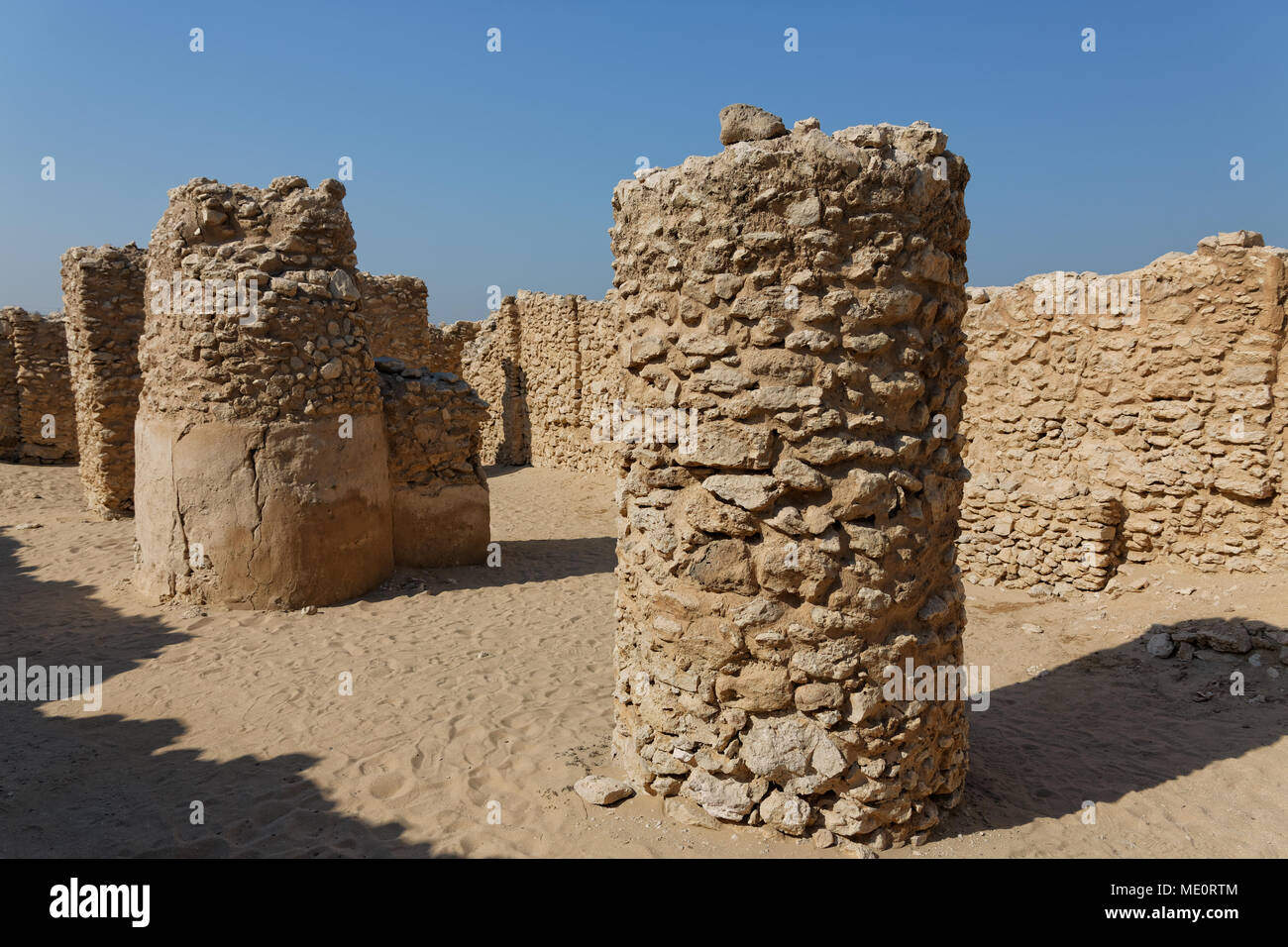 Royaume de Bahreïn. Königreich Bahreïn. Sarre site archéologique. Die Ruinen von Saar. Banque D'Images