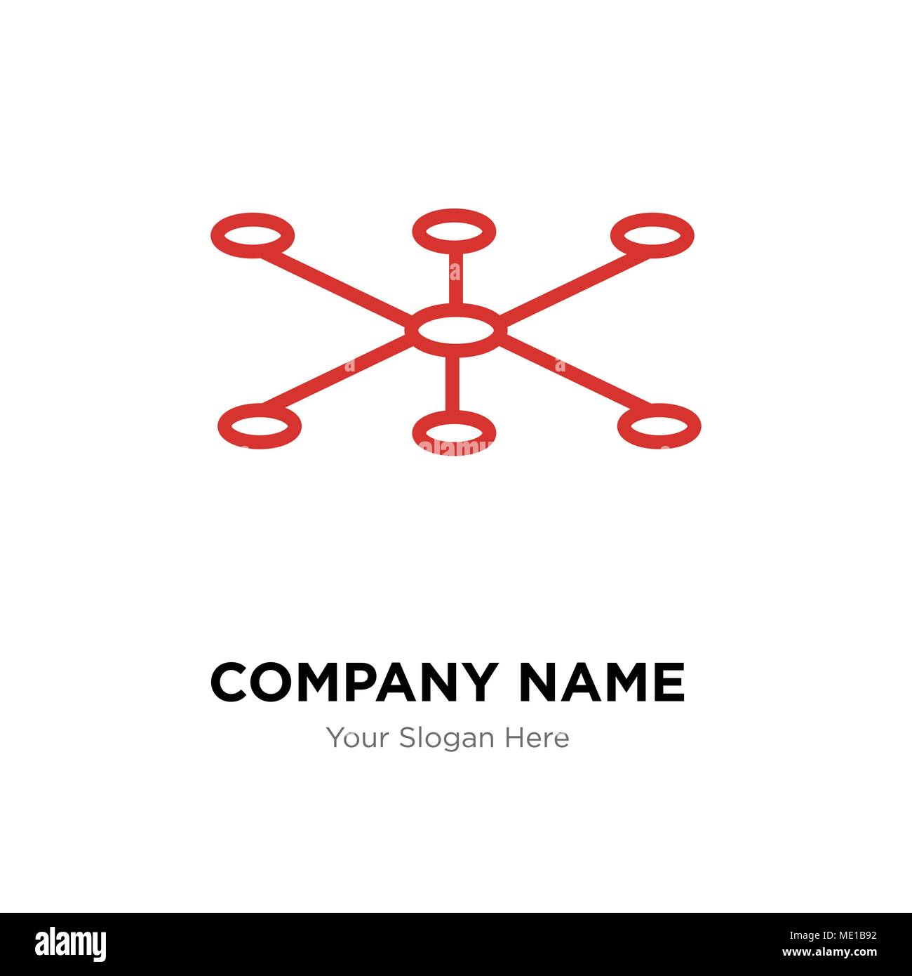 Connexion de données modèle de conception de logo d'entreprise, vecteur de l'entreprise Affaires icon Illustration de Vecteur