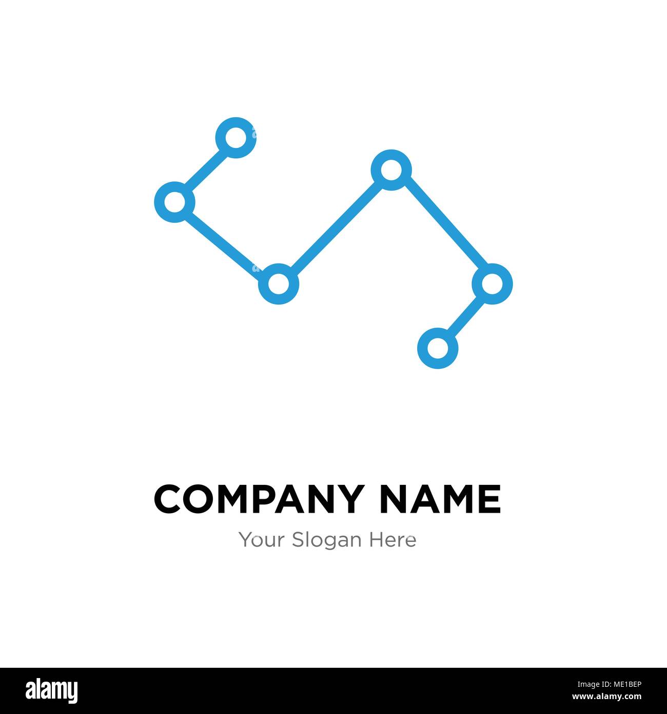 Logo de l'entreprise interface connexions noeuds modèle de conception, l'icône vecteur d'entreprise Entreprises Illustration de Vecteur