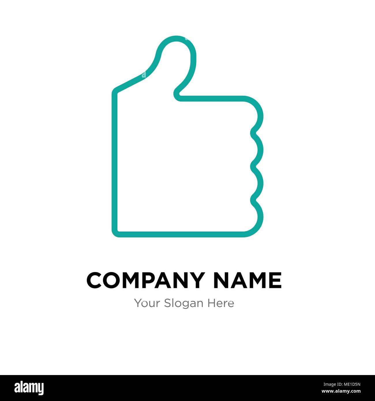 Thumb up company logo design, modèle de business entreprise icône vecteur Illustration de Vecteur