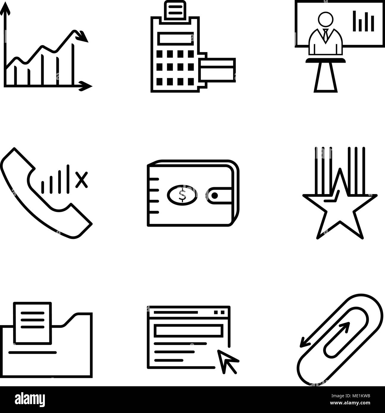 Ensemble de 9 icônes modifiable simple comme clip, recherchez, dossier du document, star, sac à main, réseau lent, news presenter, terminal de point de vente, flèche, analytc peut être u Illustration de Vecteur Ensemble de 9 icônes modifiable simple comme clip, recherchez, dossier du document, star, sac à main, réseau lent, news presenter, terminal de point de vente, flèche, analytc peut être u Illustration de Vecteur