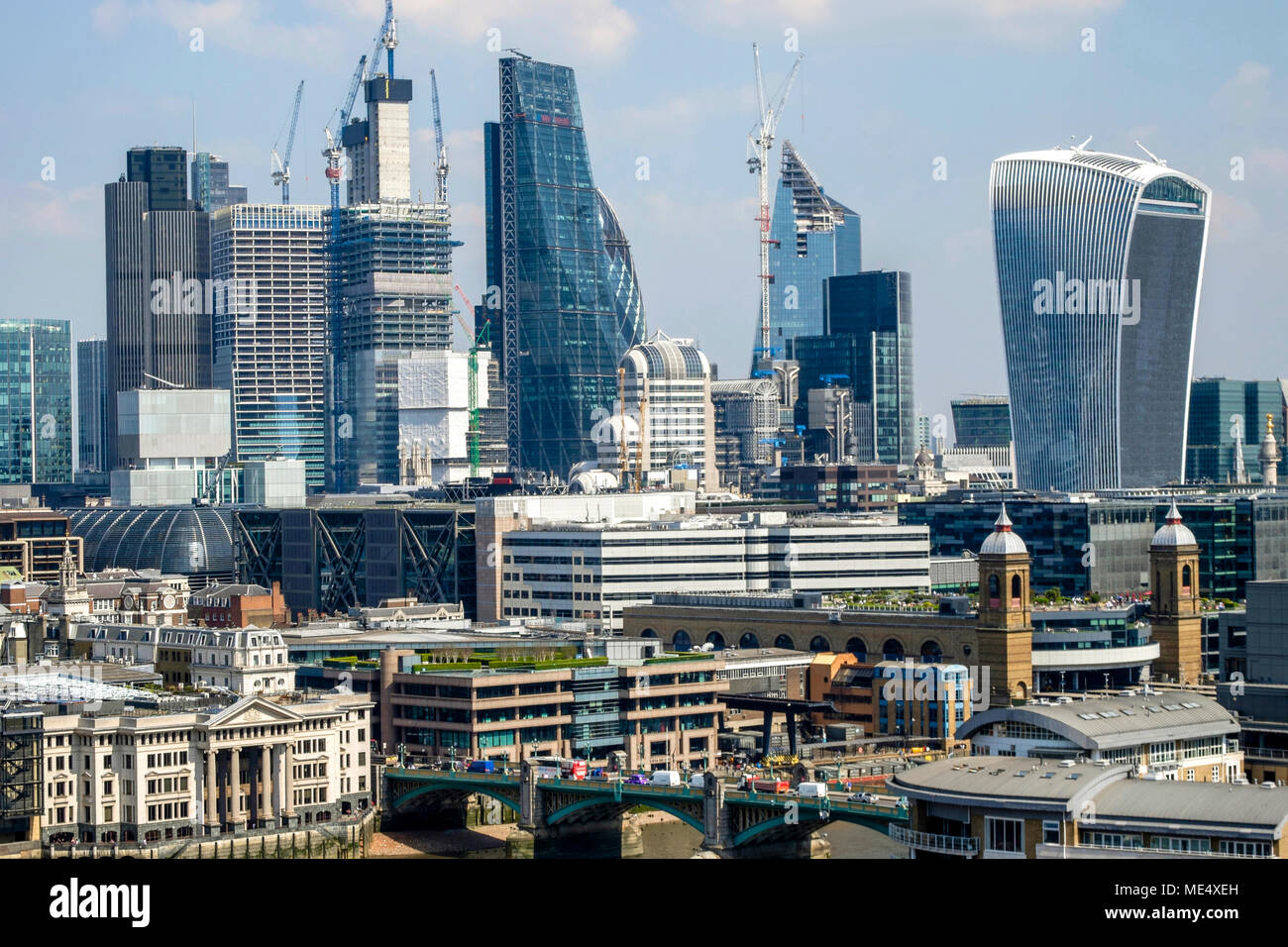 Vue de la ville de Londres, avril 2018. Banque D'Images