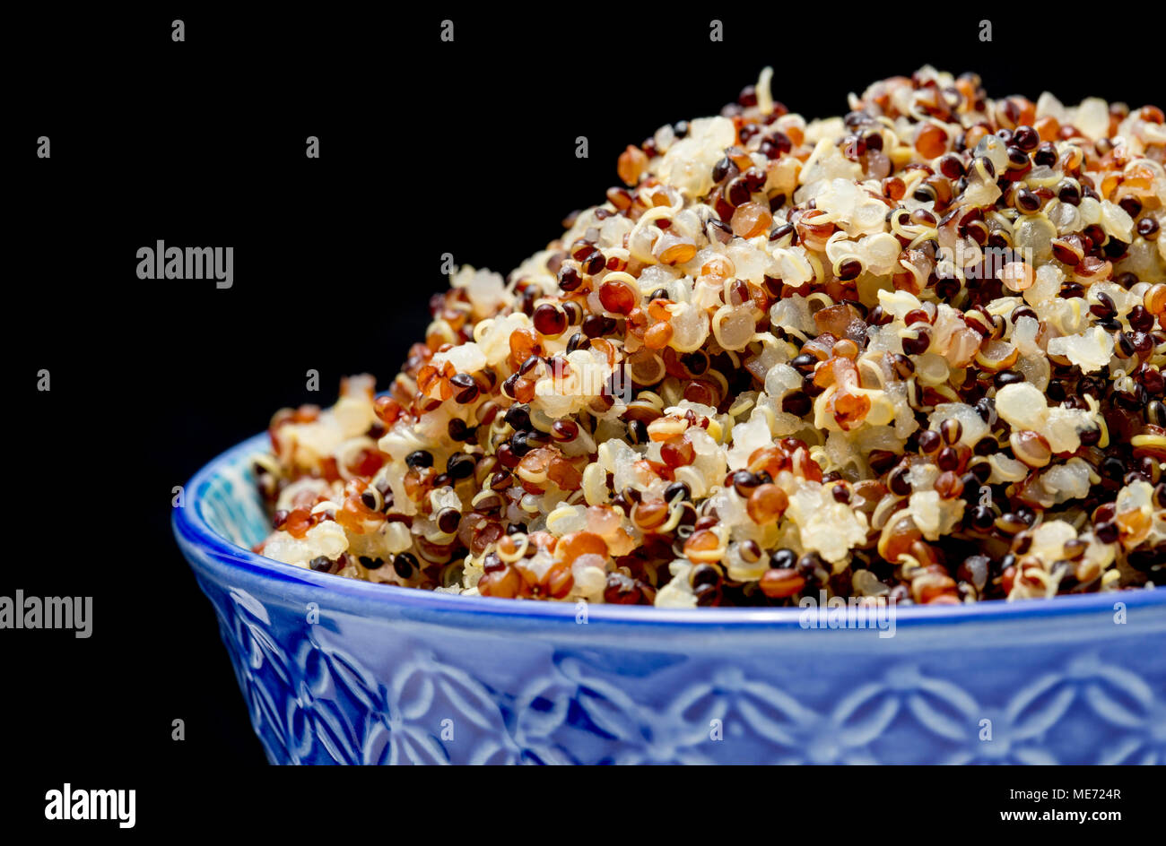 Noir Rouge Et Blanc Que Le Quinoa A Ete Bouillie Puis Mijoter