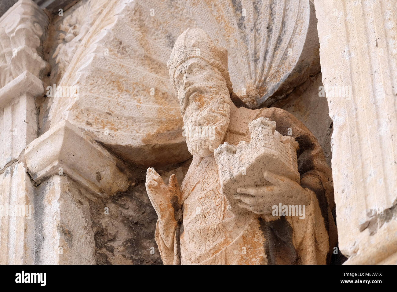 Saint-blaise patron de Dubrovnik, Croatie. Banque D'Images