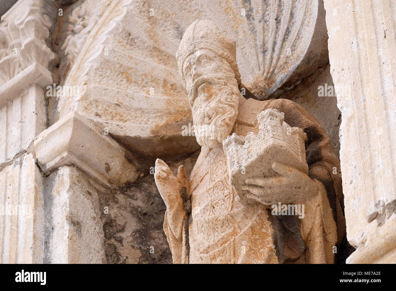 Saint-blaise patron de Dubrovnik, Croatie. Banque D'Images