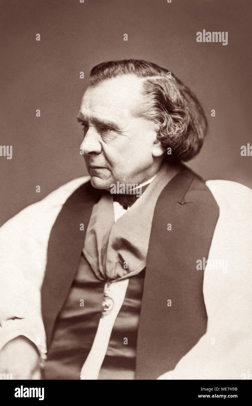 Samuel Wilberforce FRS (1805-1873), fils d'un militant anti-esclavage William Wilberforce, était l'un des plus grands orateurs de son époque et est probablement mieux connu aujourd'hui pour son opposition à Charles la théorie de l'évolution de Darwin, et plus particulièrement pour son rôle dans la discussion de Thomas Henry Huxley sur le sujet dans un célèbre 1860 débat à la Oxford University Museum of Natural History. (Photo par Samuel A. Walker) Banque D'Images