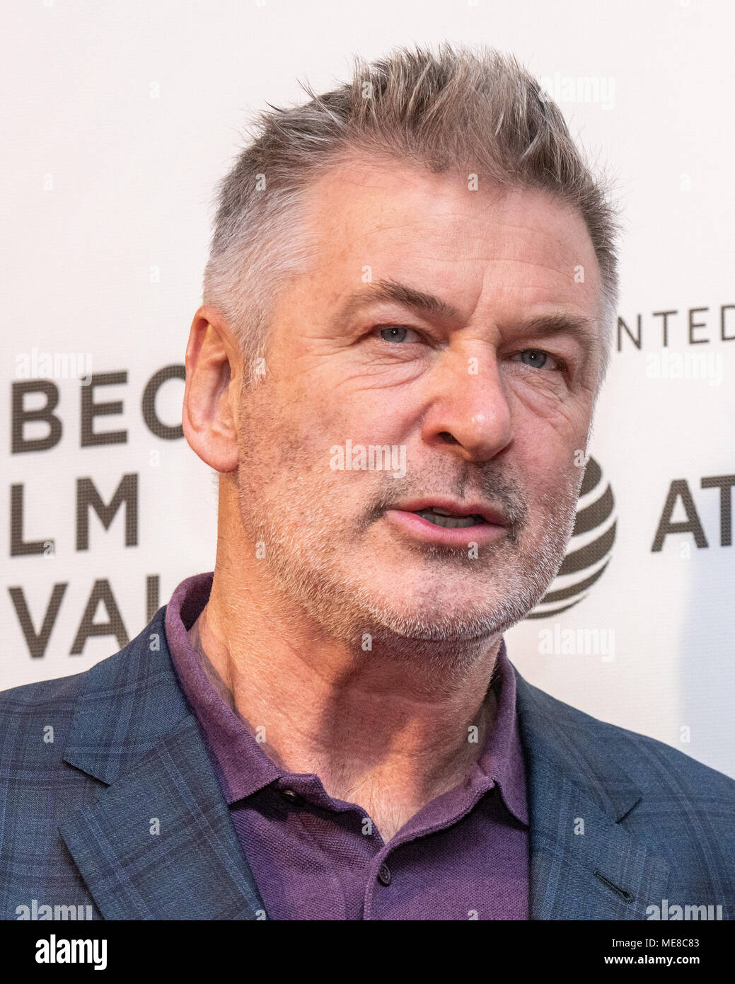 New York, États-Unis, 21 avril 2018. Acteur Alec Baldwin assiste à la première de "La Mouette" au 2018 Tribeca Film Festival à New York. Photo par Enrique Shore /Alamy Live News Banque D'Images