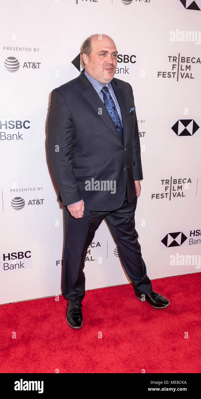 New York, USA, 21 avril 2018 : Glenn Fleshler assiste à la première mondiale au cours de la mouette 2018 Tribeca Film Festival au CCMB Tribeca PAC, Manhattan Banque D'Images