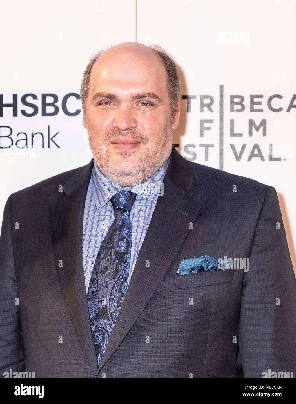 New York, USA, 21 avril 2018 : Glenn Fleshler assiste à la première mondiale au cours de la mouette 2018 Tribeca Film Festival au CCMB Tribeca PAC, Manhattan Banque D'Images