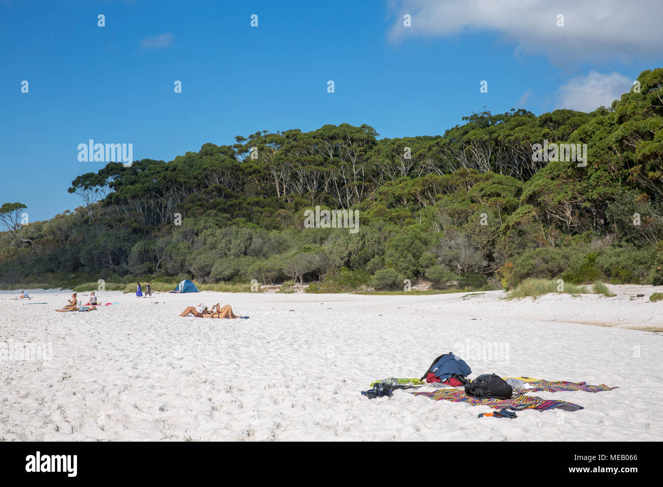 Hyams Beach à Jervis Bay National Park, New South Wales, Australie Banque D'Images
