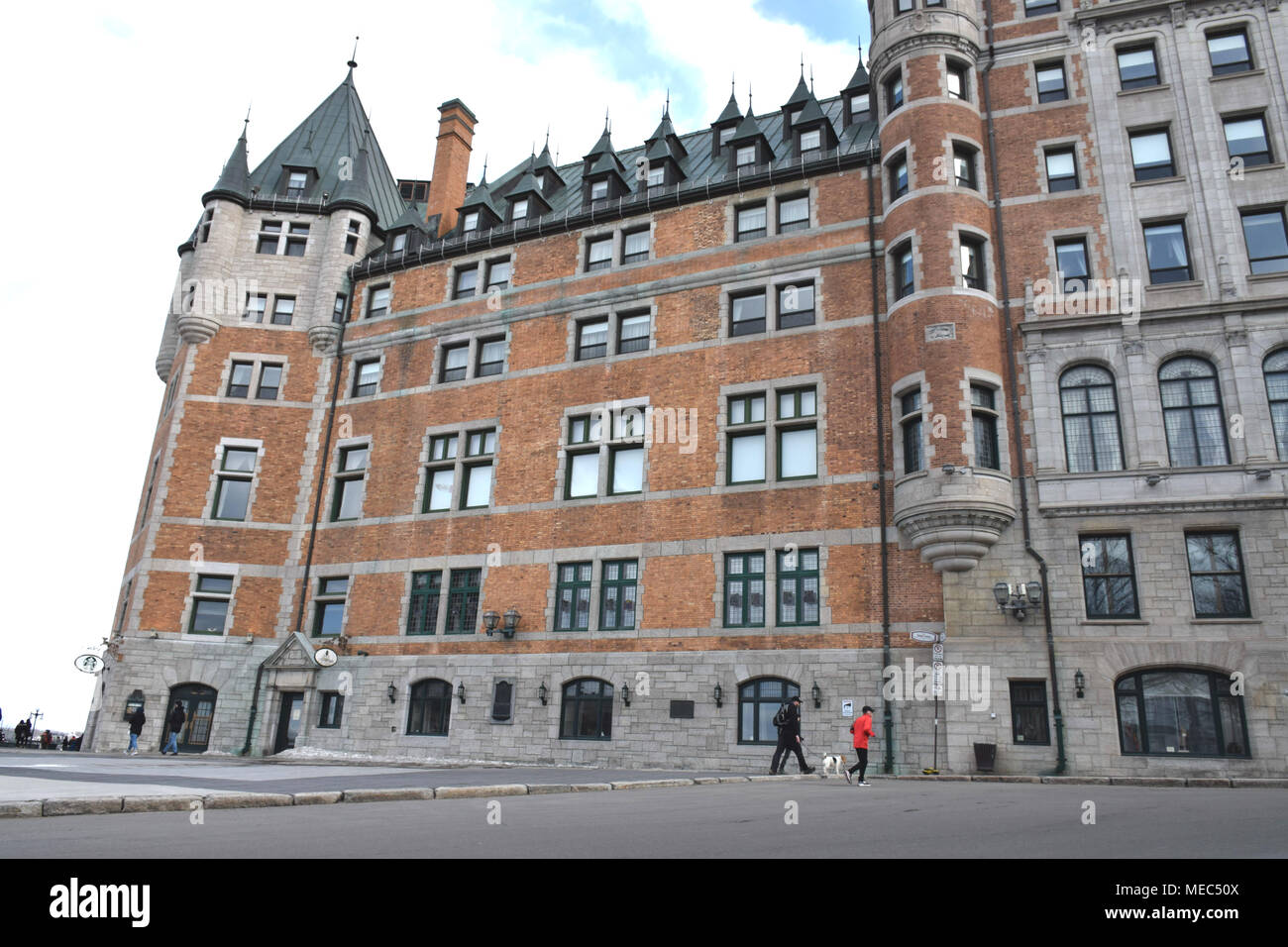 L'hôtel Fairmont Le Château Frontenac, au coeur du Vieux Québec Banque D'Images