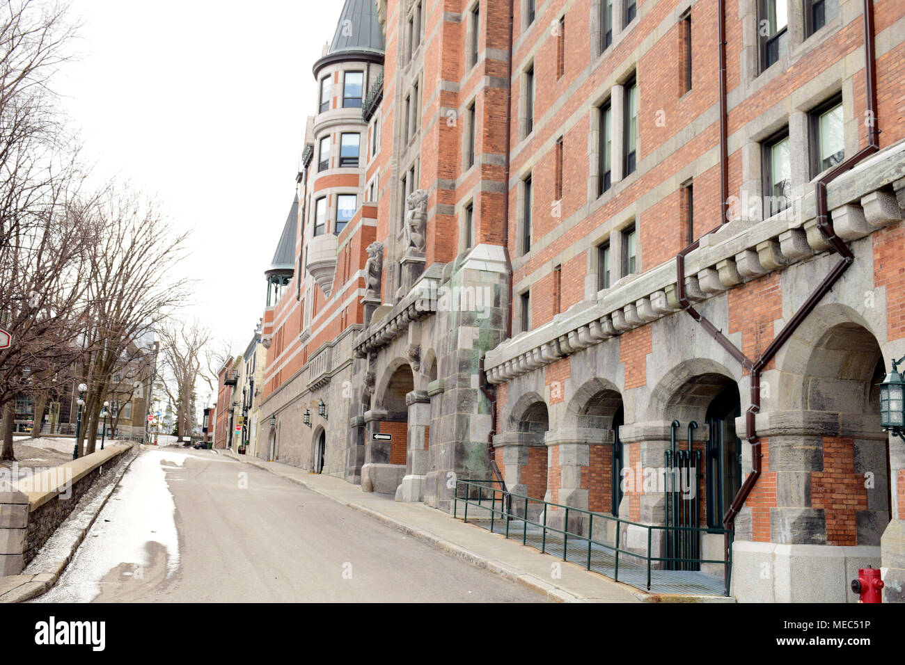 L'hôtel Fairmont Le Château Frontenac, au coeur du Vieux Québec Banque D'Images