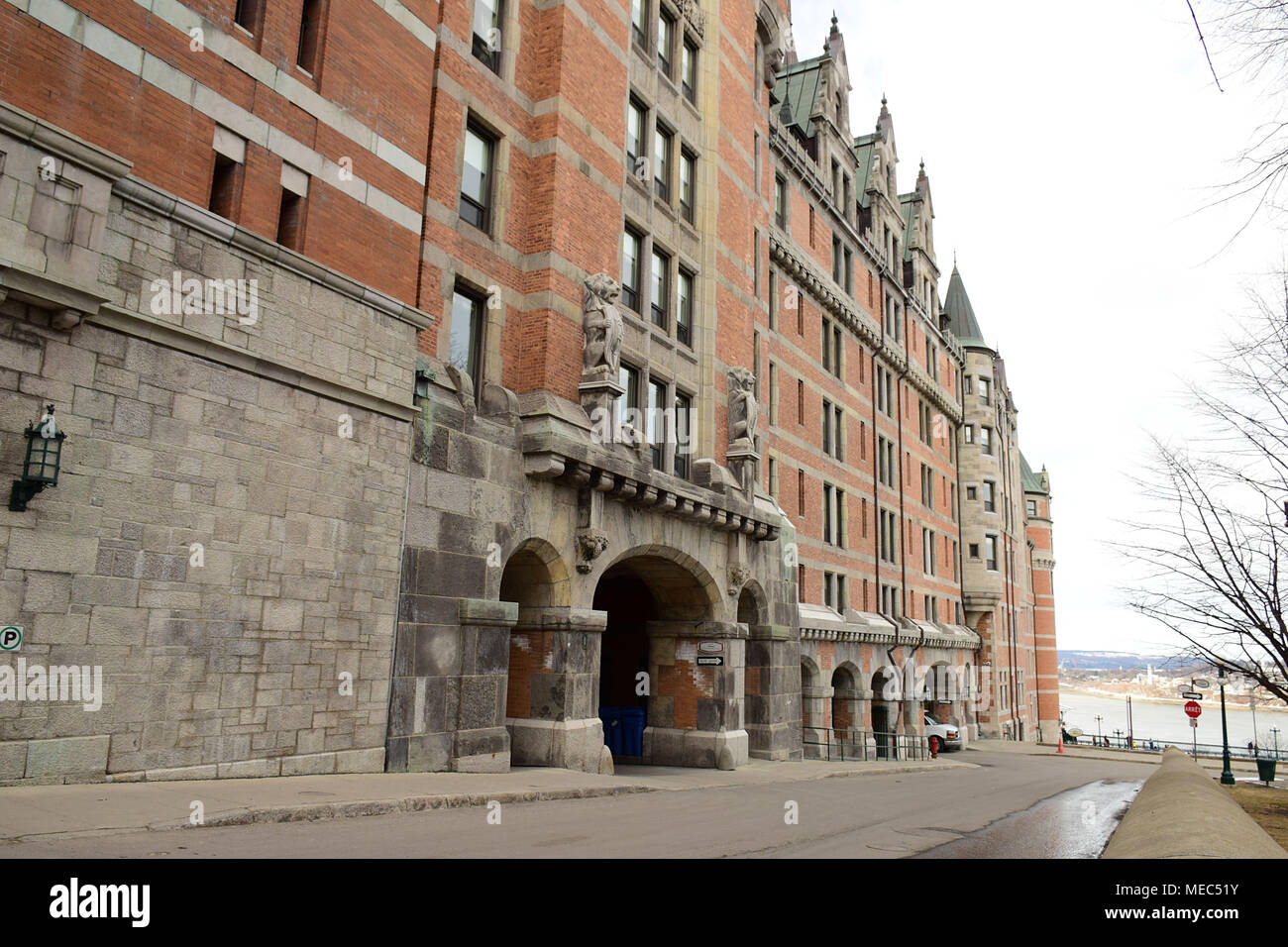 L'hôtel Fairmont Le Château Frontenac, au coeur du Vieux Québec Banque D'Images
