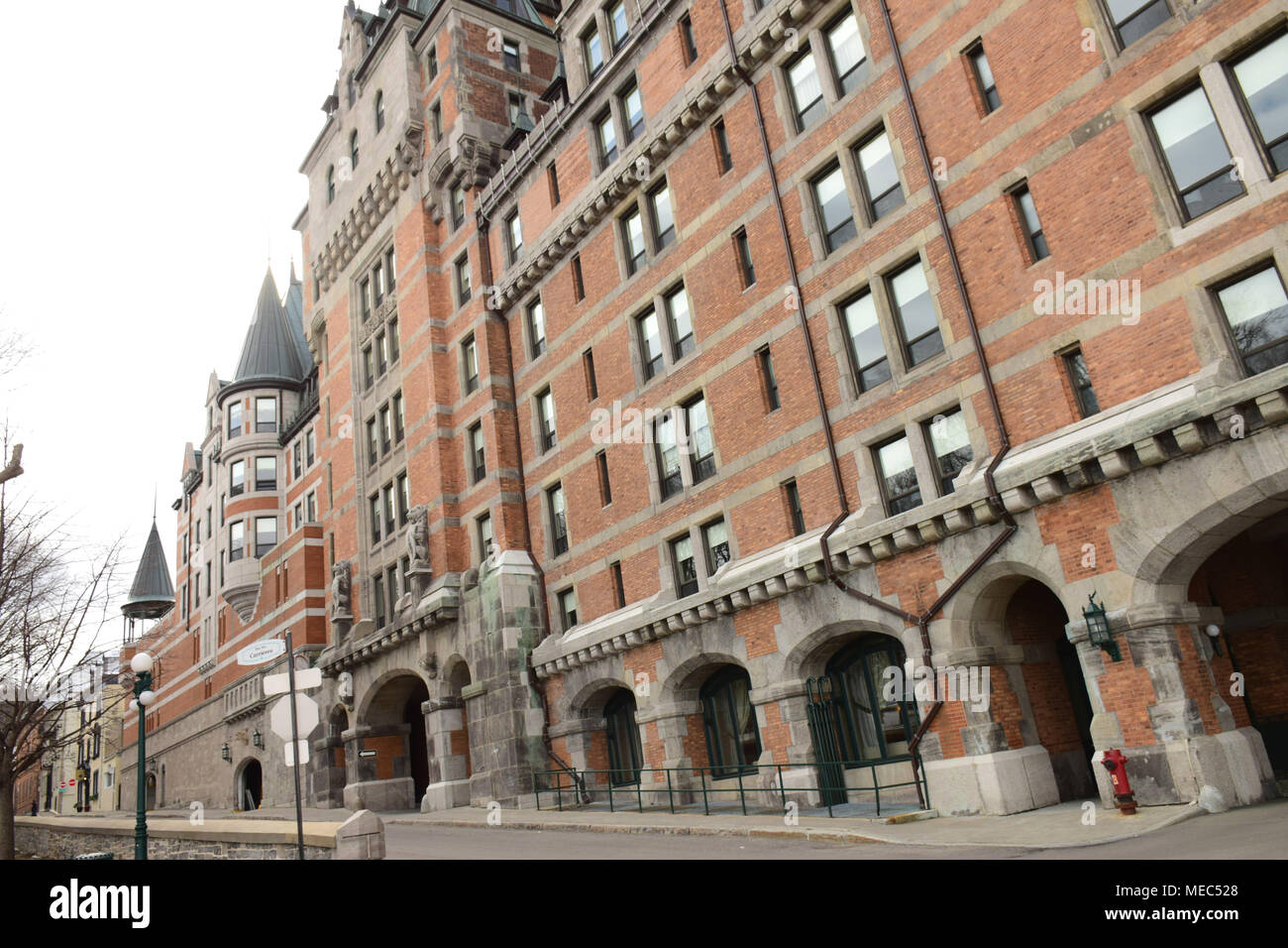 L'hôtel Fairmont Le Château Frontenac, au coeur du Vieux Québec Banque D'Images