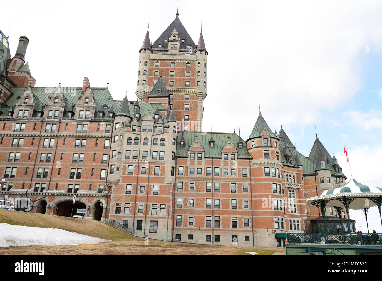 L'hôtel Fairmont Le Château Frontenac, au coeur du Vieux Québec Banque D'Images