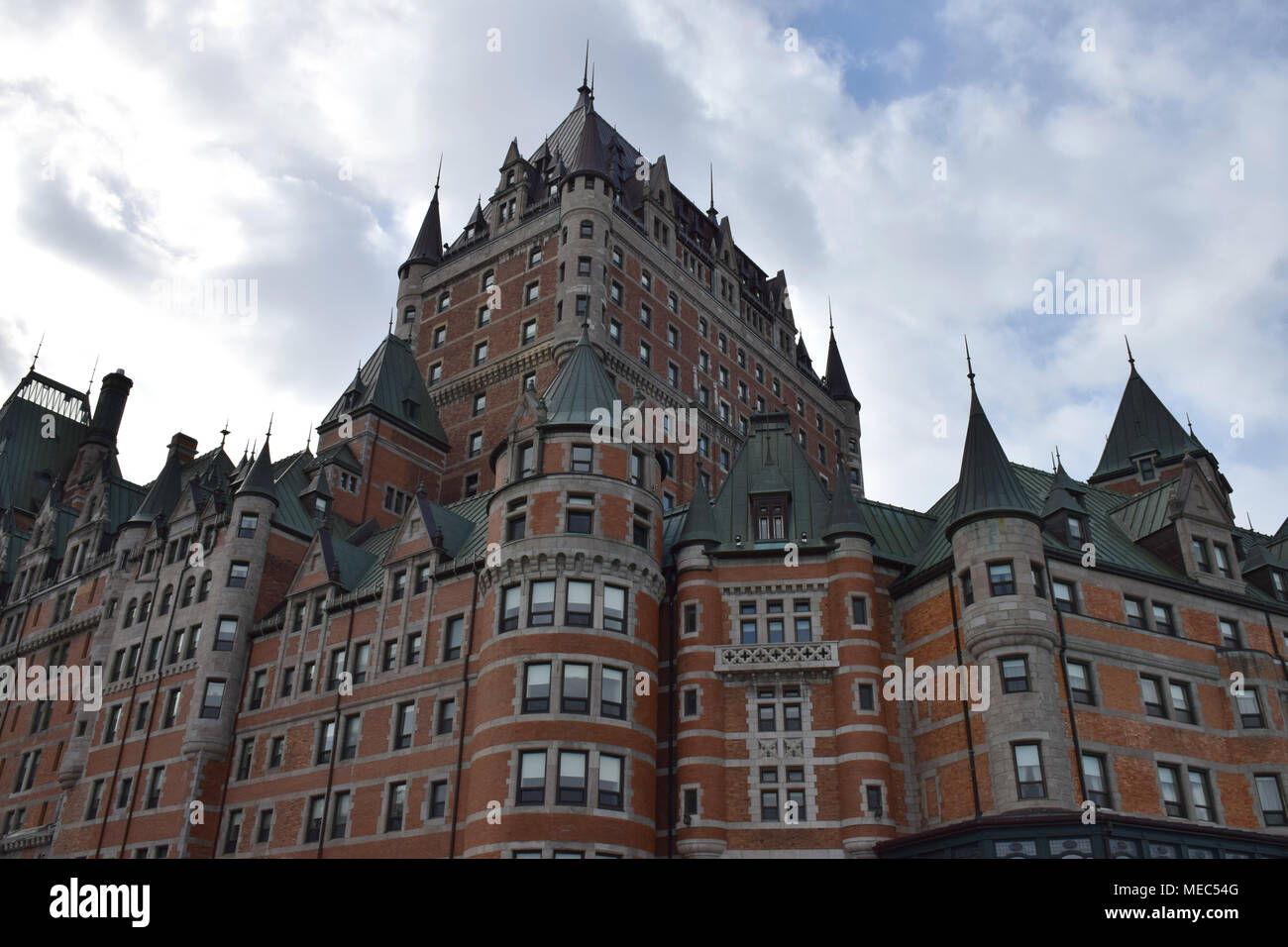 L'hôtel Fairmont Le Château Frontenac, au coeur du Vieux Québec Banque D'Images