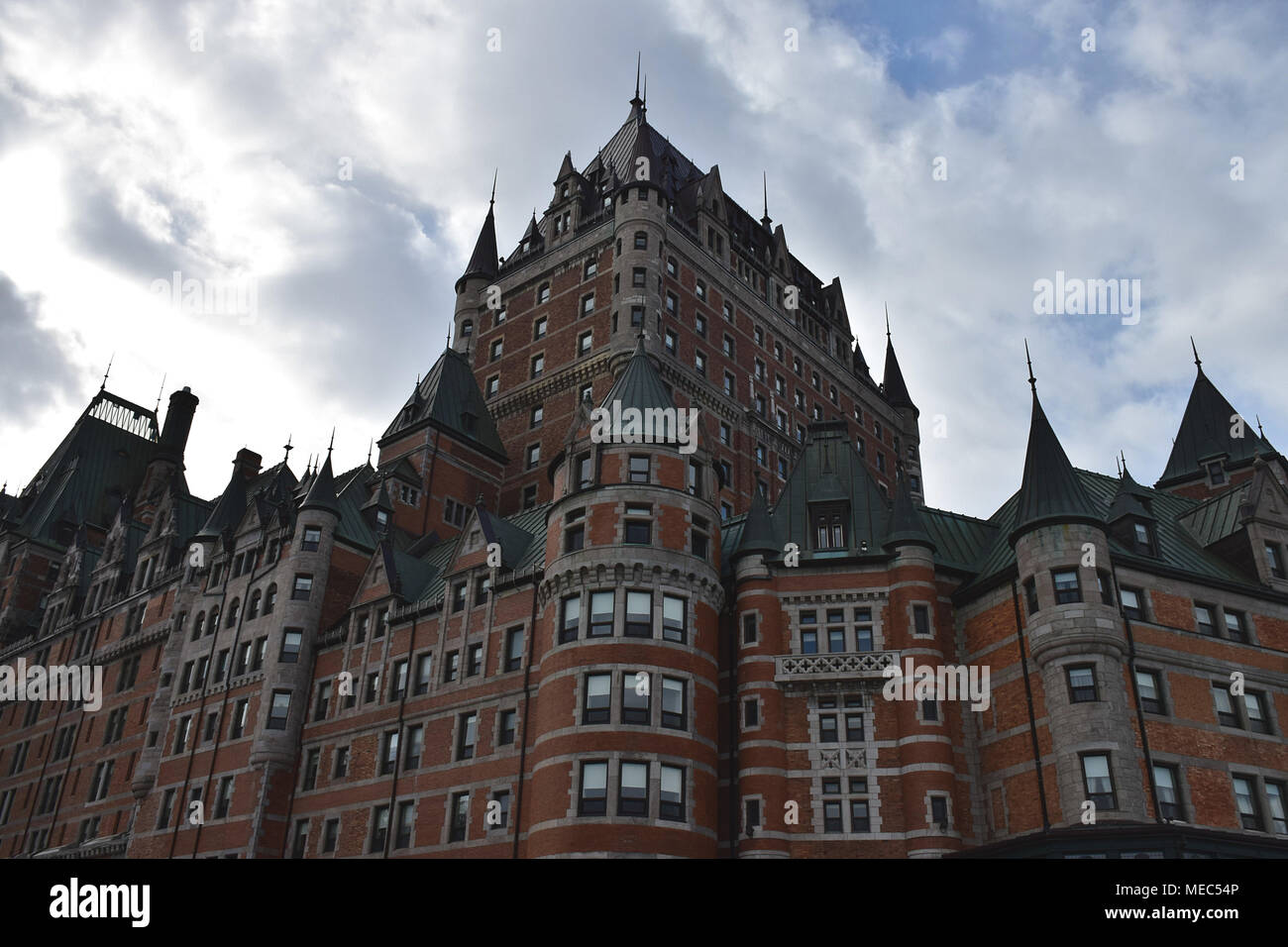 L'hôtel Fairmont Le Château Frontenac, au coeur du Vieux Québec Banque D'Images