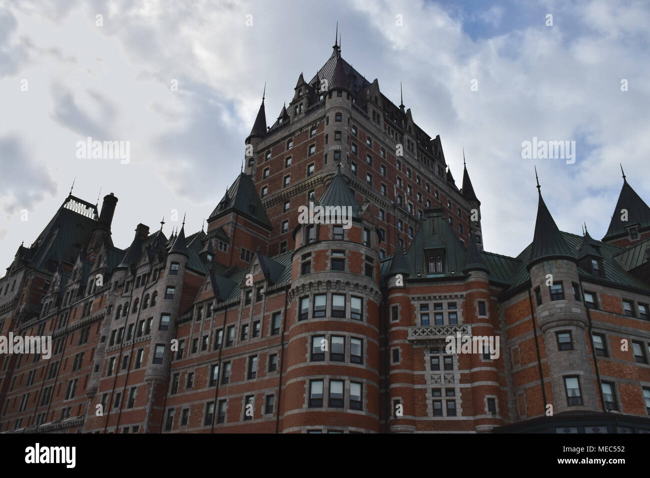 L'hôtel Fairmont Le Château Frontenac, au coeur du Vieux Québec Banque D'Images