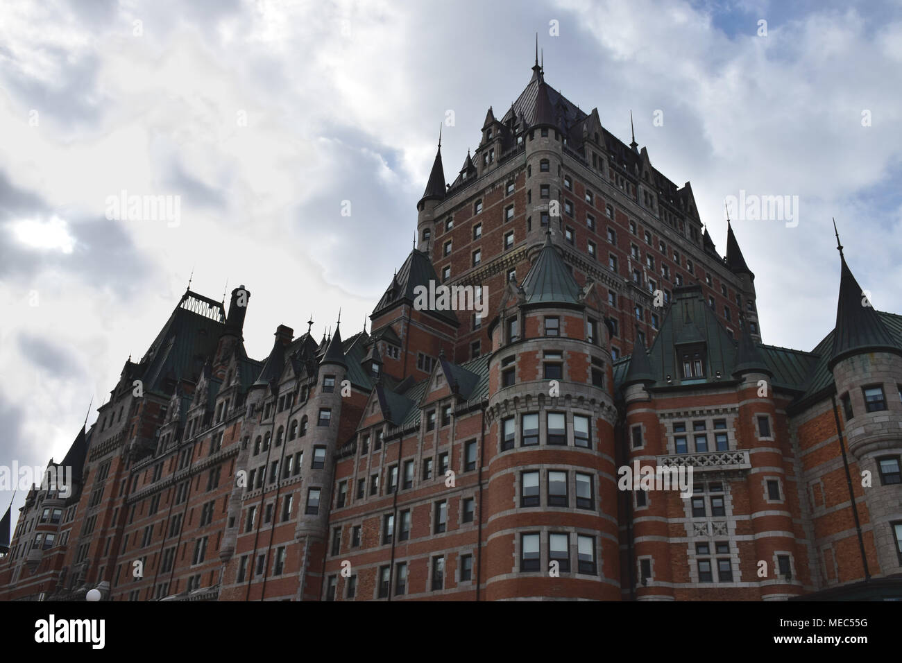 L'hôtel Fairmont Le Château Frontenac, au coeur du Vieux Québec Banque D'Images