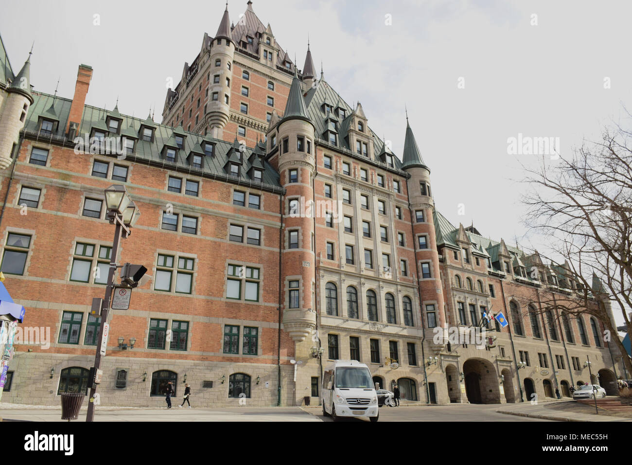 L'hôtel Fairmont Le Château Frontenac, au coeur du Vieux Québec Banque D'Images