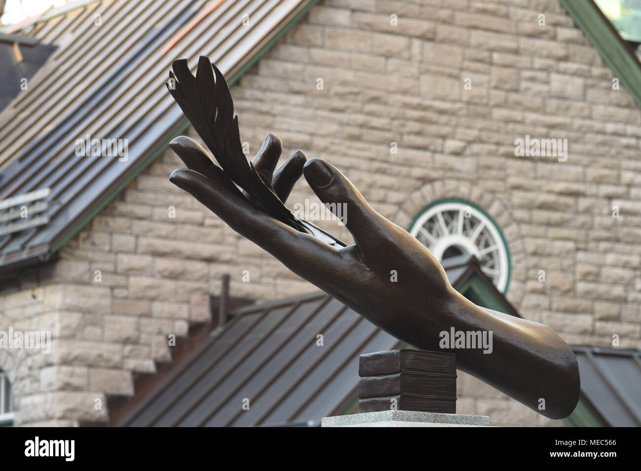 Sculpture d'une part de l'artiste Jean Lasalle, Quebec, Canada Banque D'Images