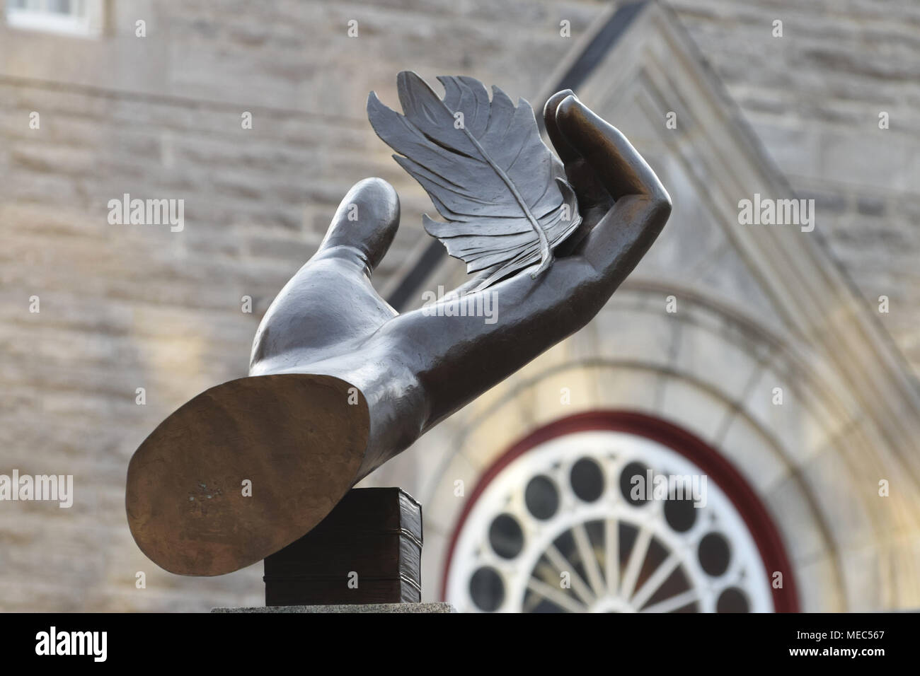 Sculpture d'une part de l'artiste Jean Lasalle, Quebec, Canada Banque D'Images