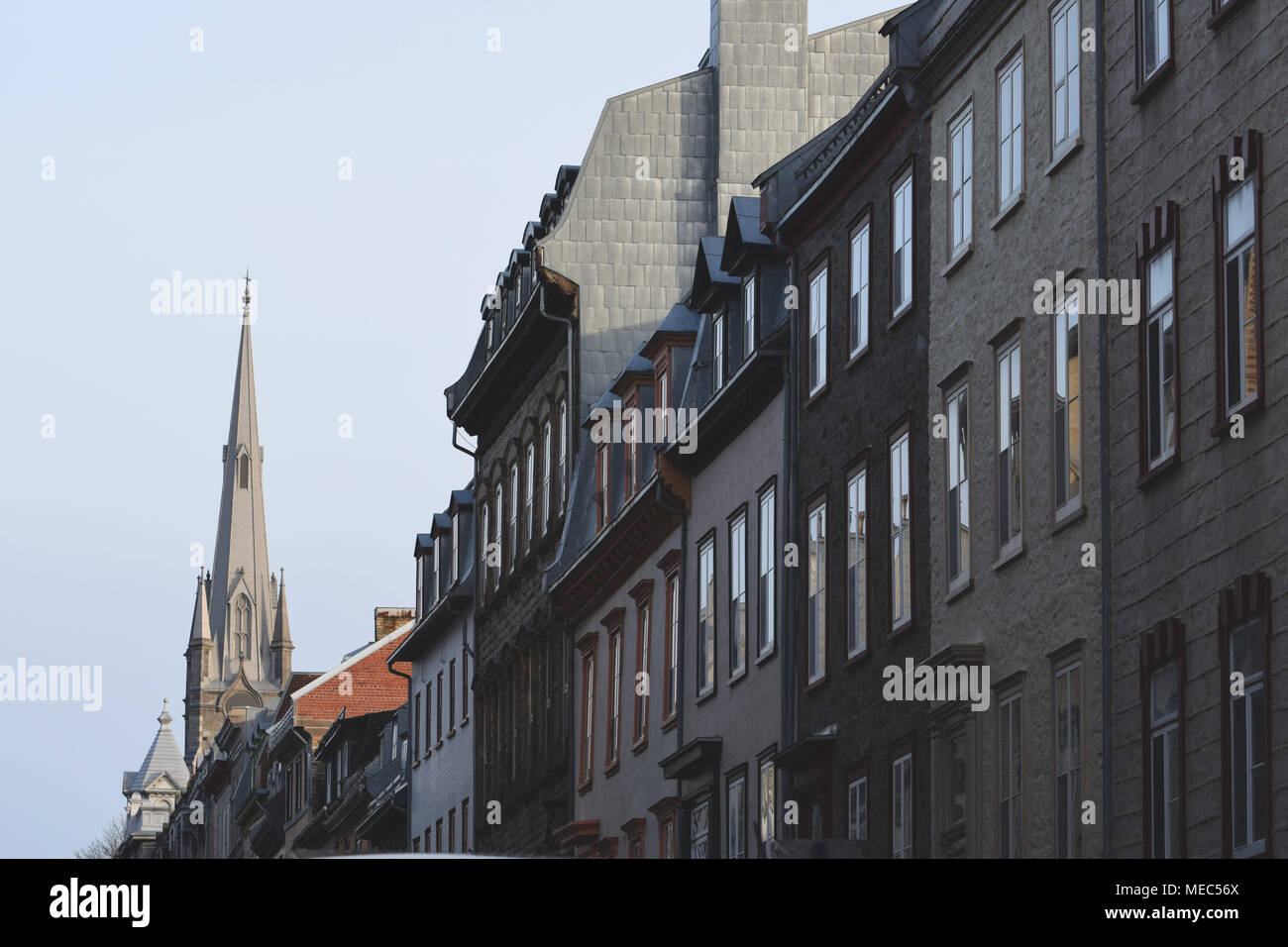 Une rue dans la vieille ville de Québec, Canada Banque D'Images